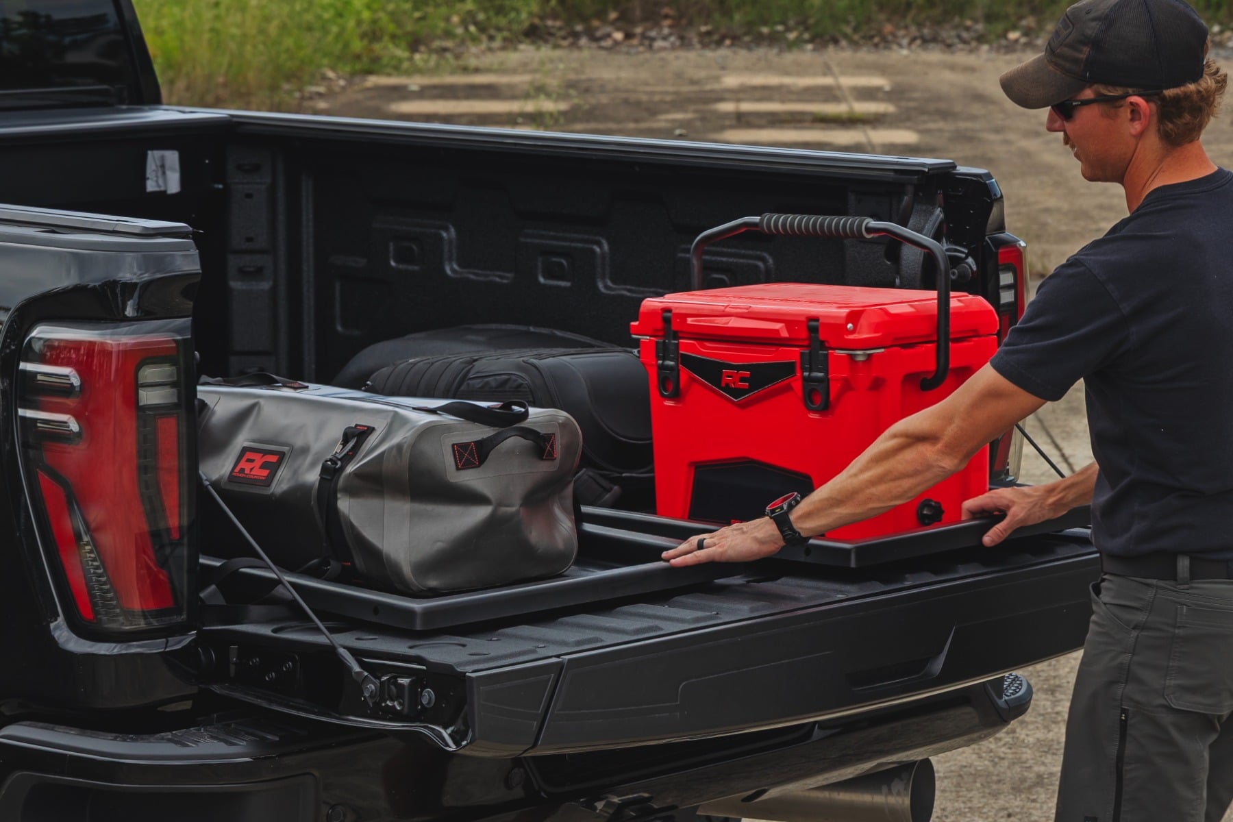 Rough Country Slide-Out Truck Bed Cargo Trays Fits 6'7"–6'10" Beds Easy Access 10215