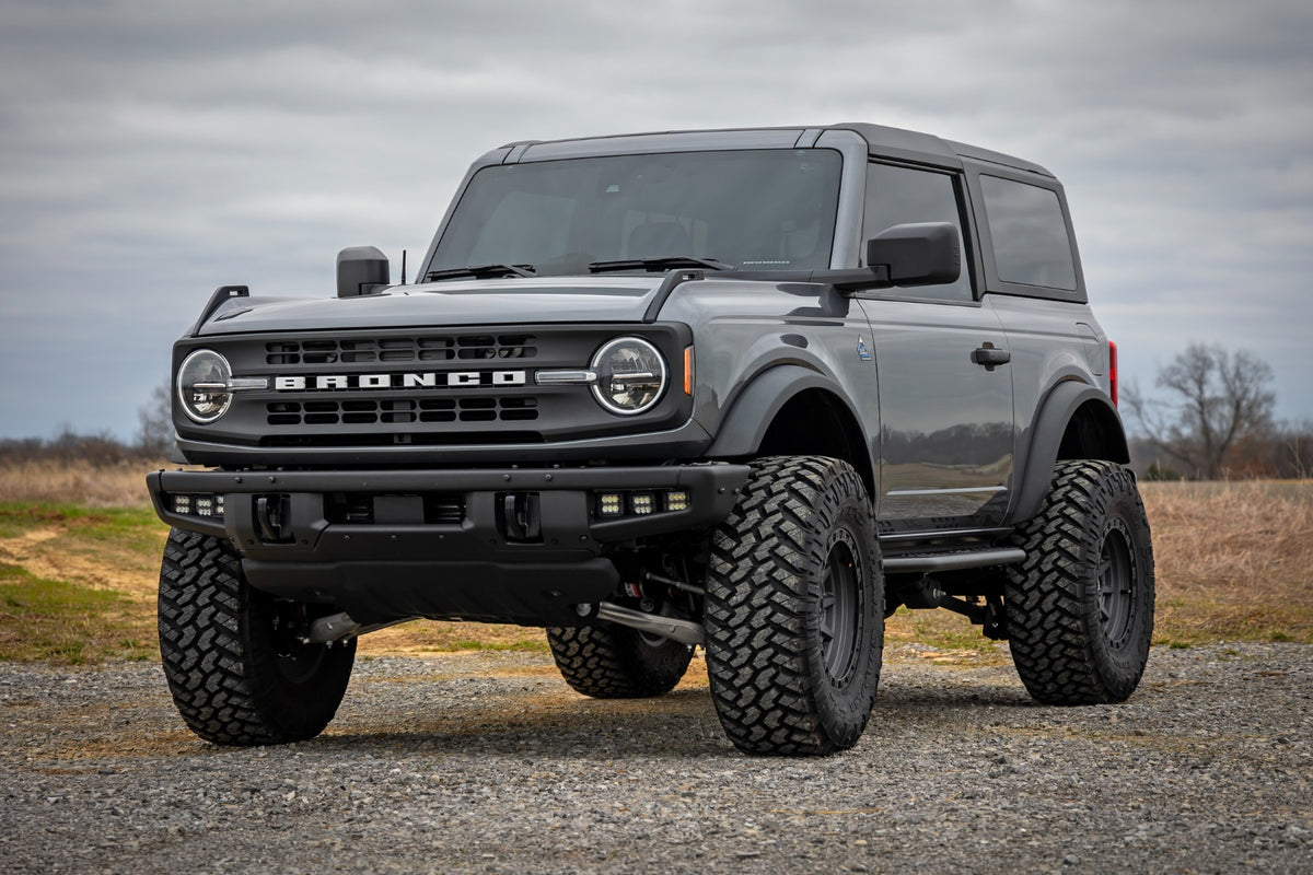 Rough Country OV2 Running Boards Side Step Bars 2-Door for Bronco 21-26 14004