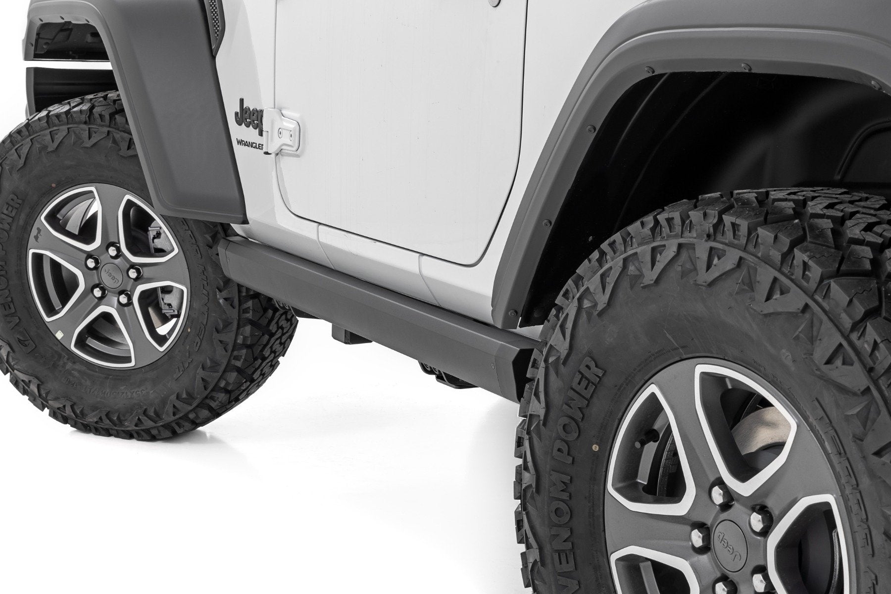 Rough Country Power Running Boards Lighted 2DR Wrangler JL 18-23 PSR61030