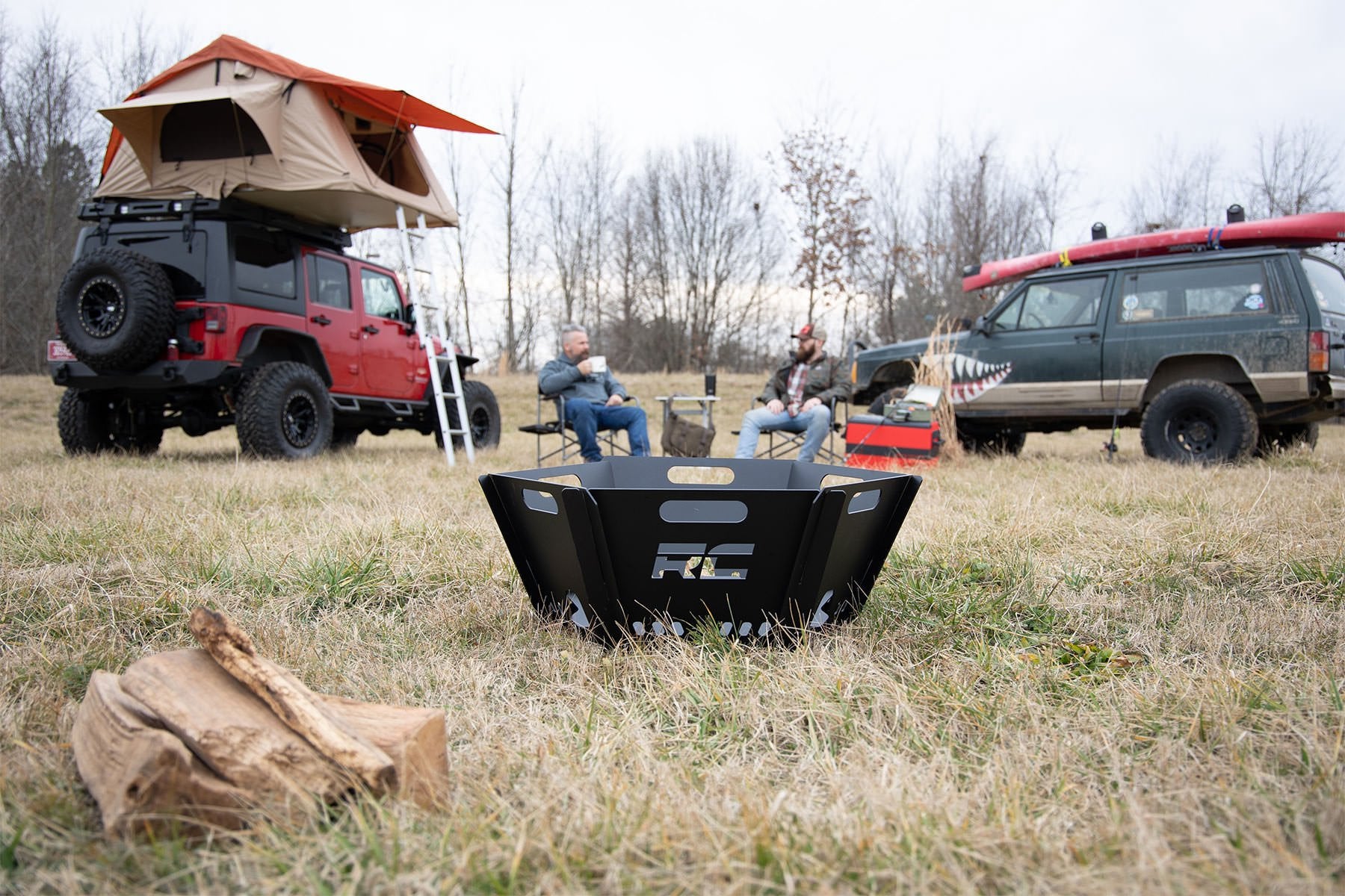 Rough Country Overland Collapsible Fire Pit w/Carry Bag 117513A