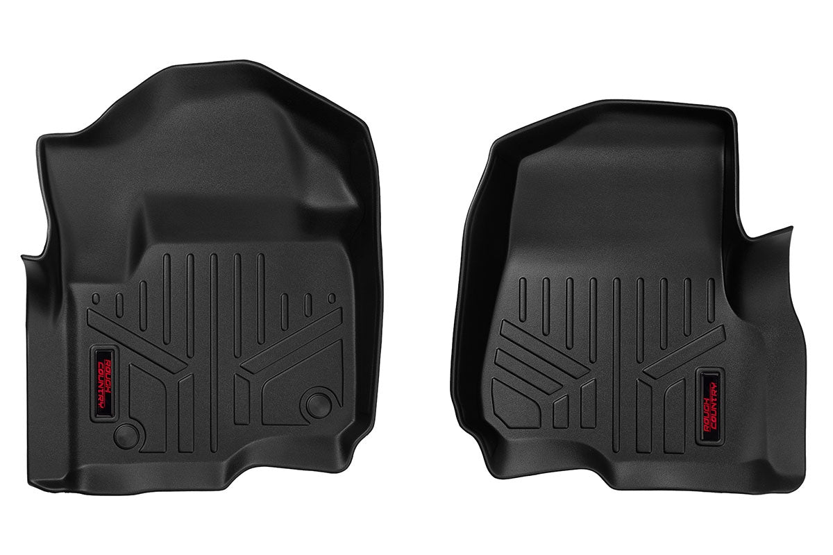 Rough Country Front Floor Mats for Ford F-250/F-350 Super Duty 2WD/4WD 2017-2025 M-5171