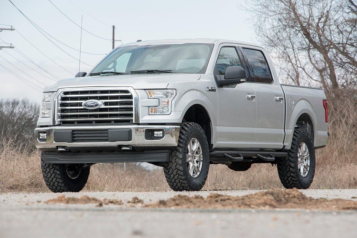 Rough Country 3in for Ford Bolt-On Arm Lift Kit 14-20 F-150 4wd 51014