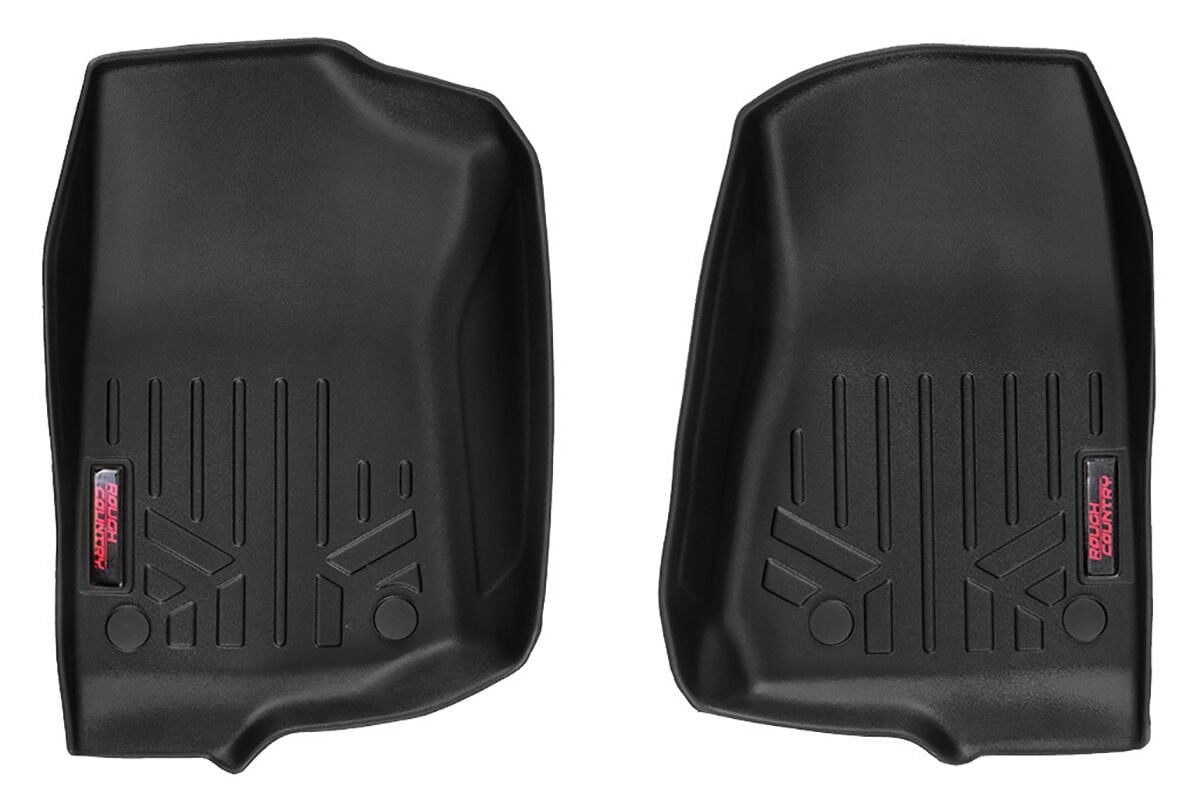Rough Country Floor Mats | FR | for Jeep Wrangler Unlimited 18-24 -1