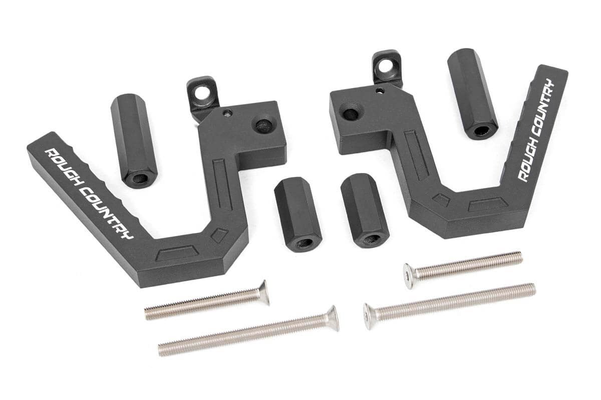 Rough Country Jeep Front Aluminum Grab Handles 07-18 Wrangler JK 6507