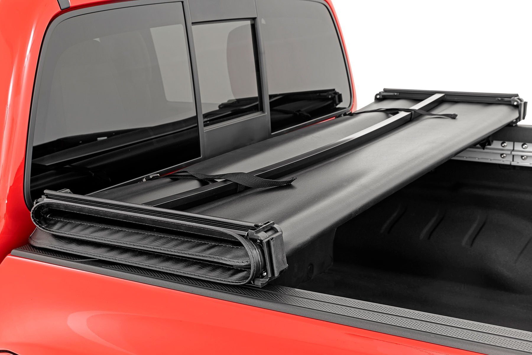 Rough Country Soft Tri-Fold Bed Cover | 5' Bed | for Nissan Frontier 2022-2025 41805522A