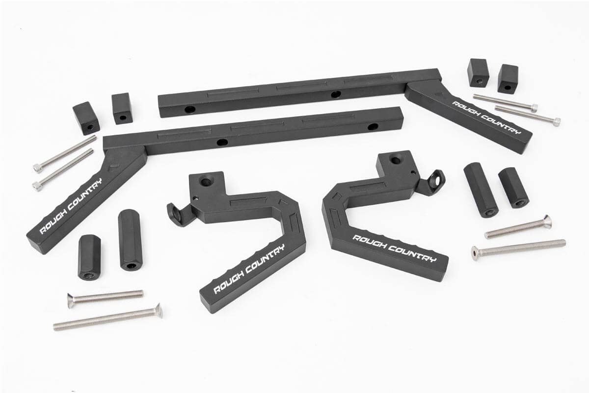 Rough Country Jeep Aluminum Grab Handle Set 07-18 Wrangler JK 6509
