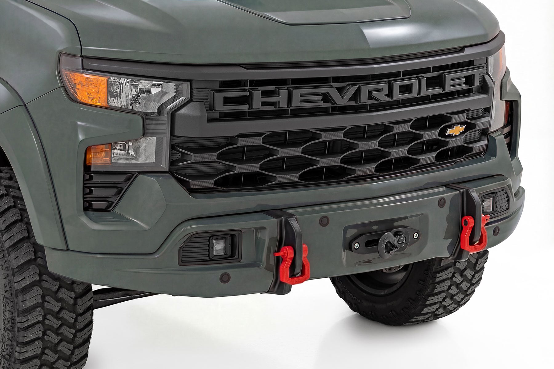 Rough Country Front FXS Bumper 12000S GBD Cypress Gray Chev Silverado 1500 23-26 13007-GBD