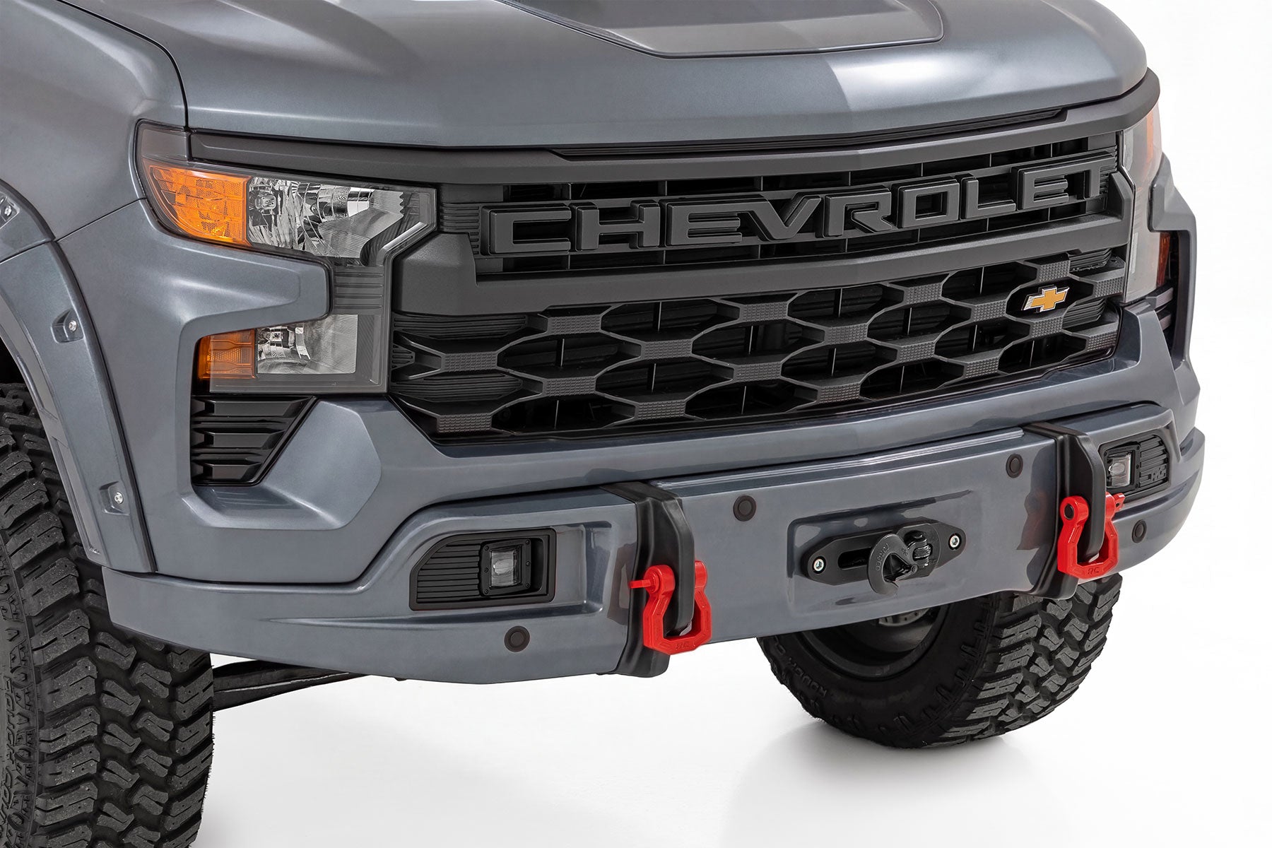 Rough Country FXS Bumper 12000S GXD Sterling Grey Metallic Silverado 1500 23-26 13007-GXD