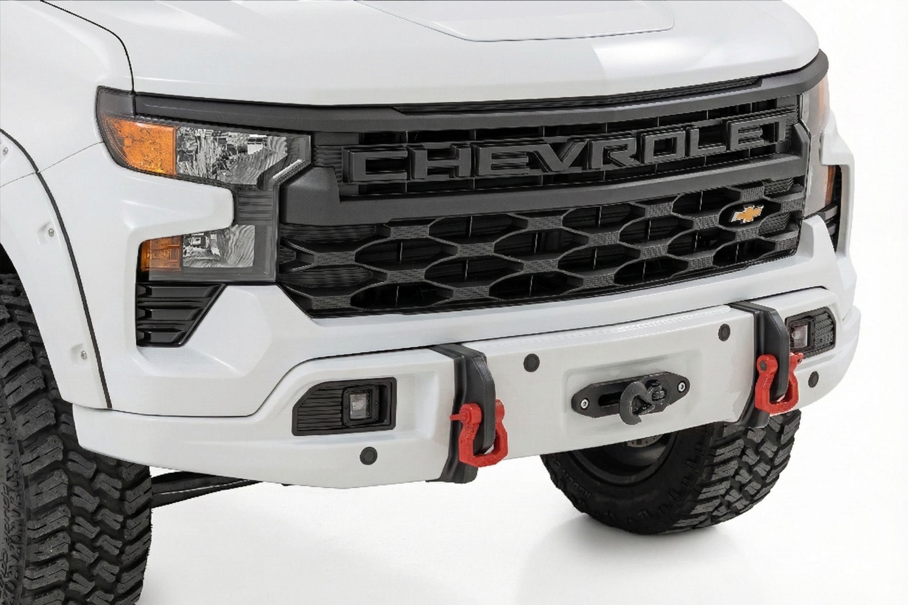 Rough Country GAZ Summit White | 2023+ Silverado Metal Bumper / Plastic Cover 13006-GAZ