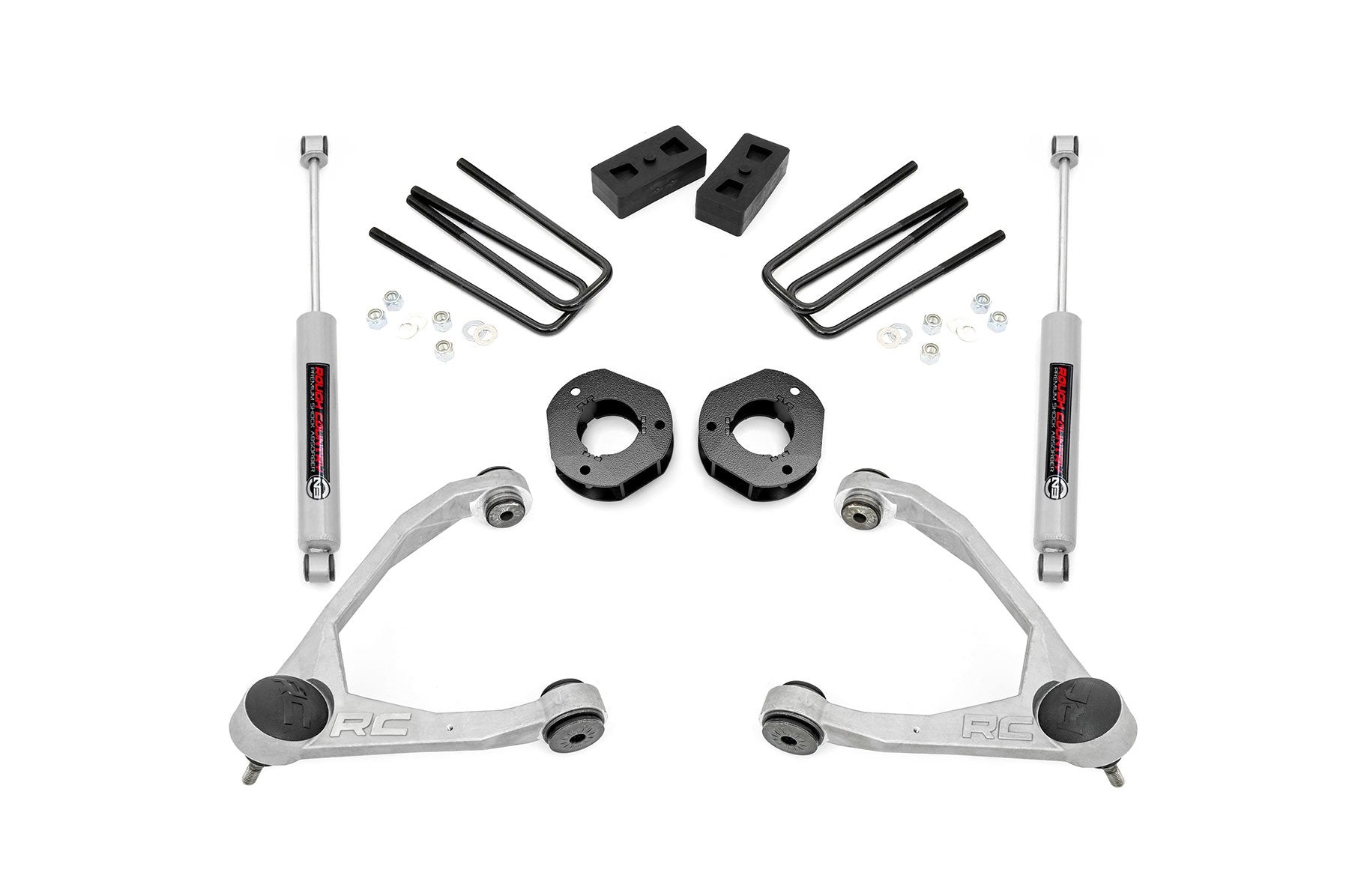 Rough Country 3.5in Suspension Lift Kit GM 07-16 1500 PU 2WD 19831