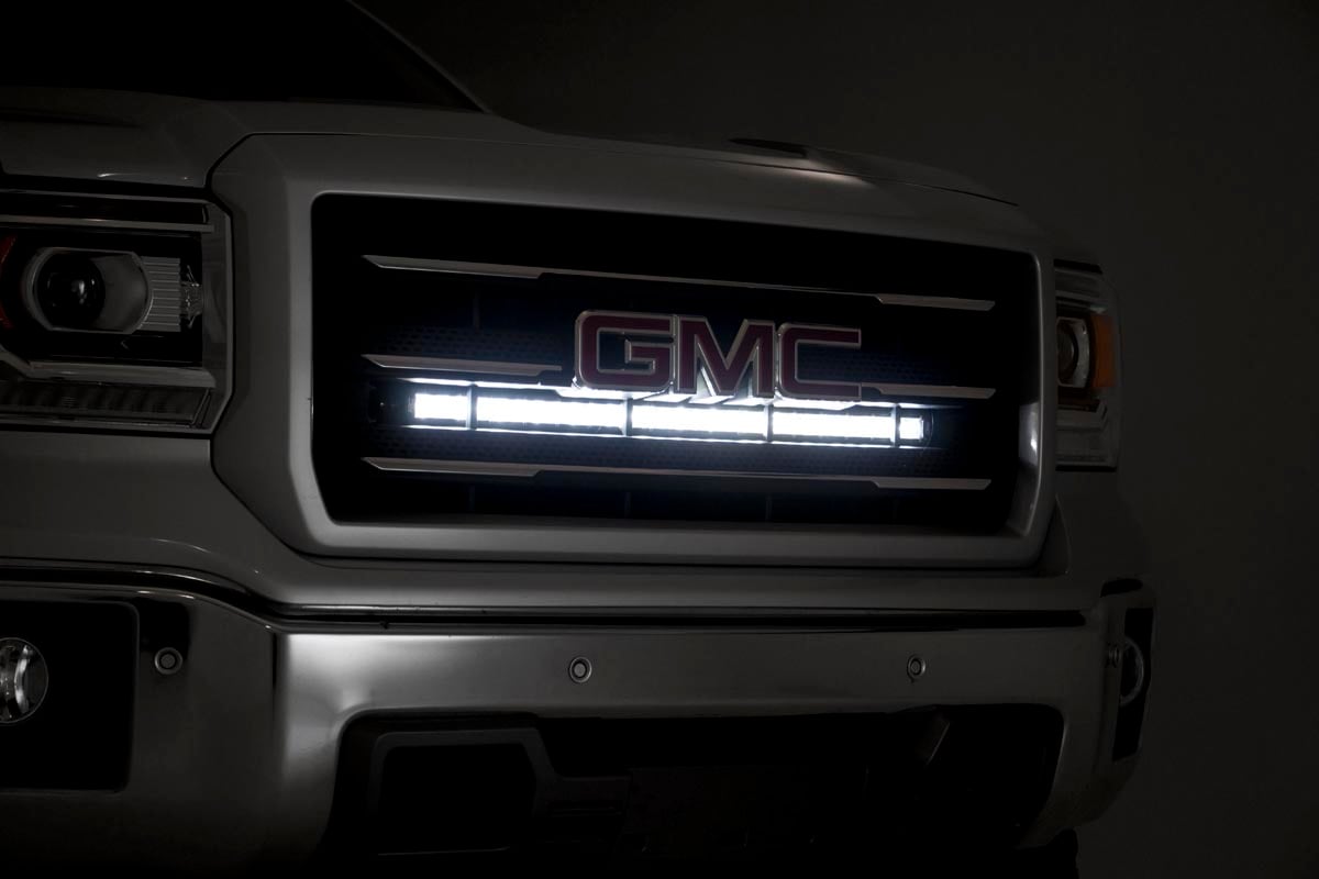 Rough Country GM 30" Curved Cree LED Grille Kit Single Row 14-18 GM 1500 70625