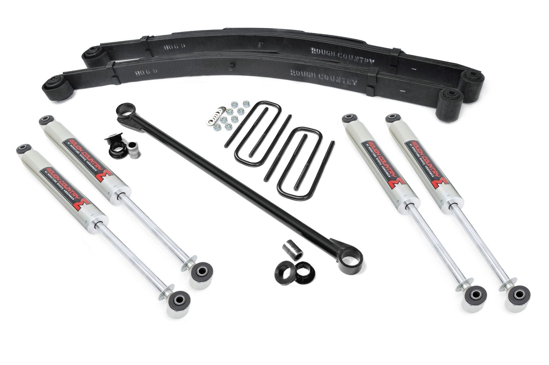 Rough Country 2.5 In Leveling Kit Leaf Spring M1 Ford Super Duty 99-04 48940