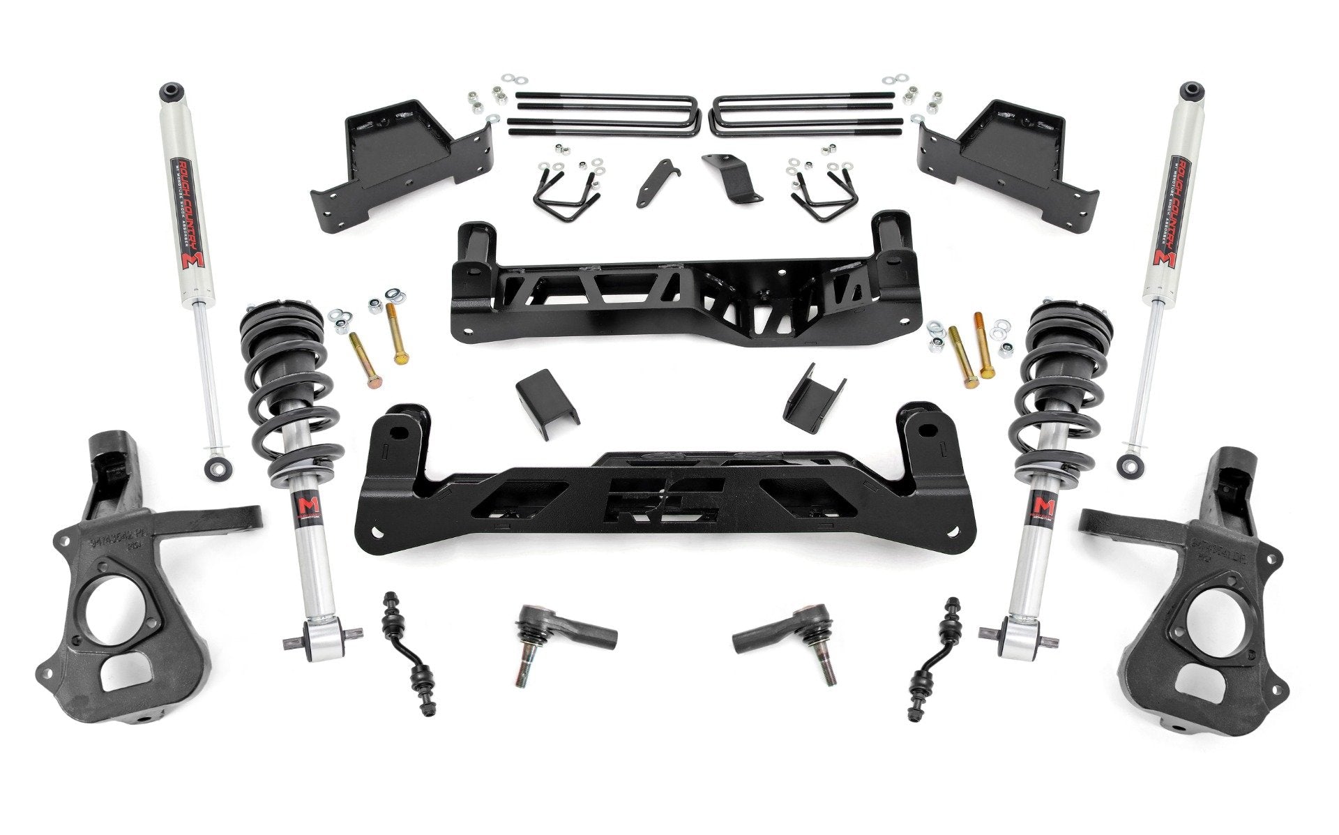 Rough Country 7 Inch Lift Kit Cast Steel M1 Struts/M1 Chevy/GMC 1500 14-18 23740