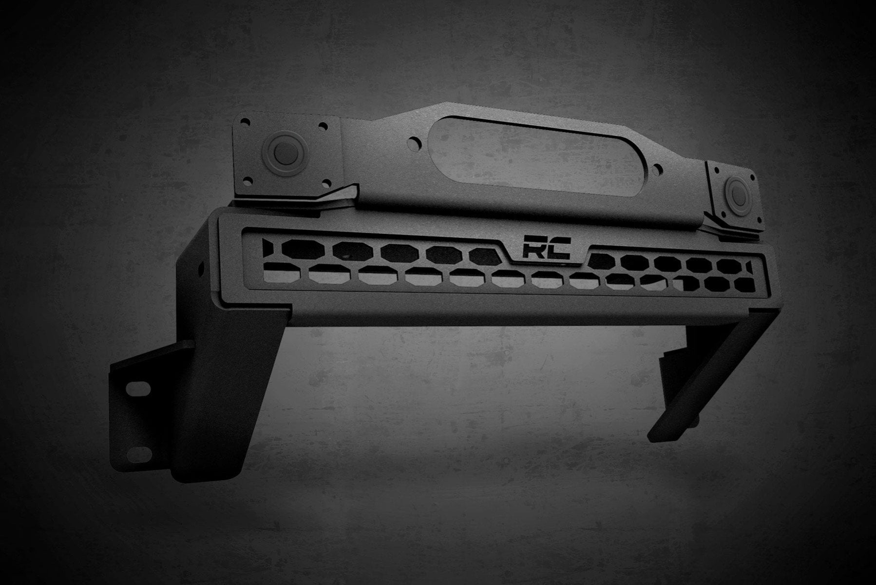 Winch Mount 12000S 20" Black Single Row LED Ford Bronco 21-22