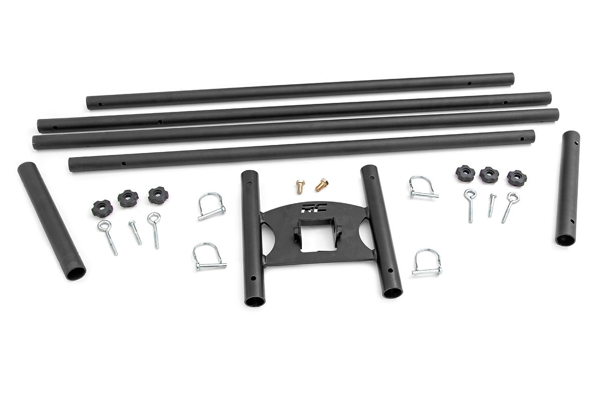 Rough Country American Patriot Universal Hitch Flag Pole Holder w/Flag Poles 117504