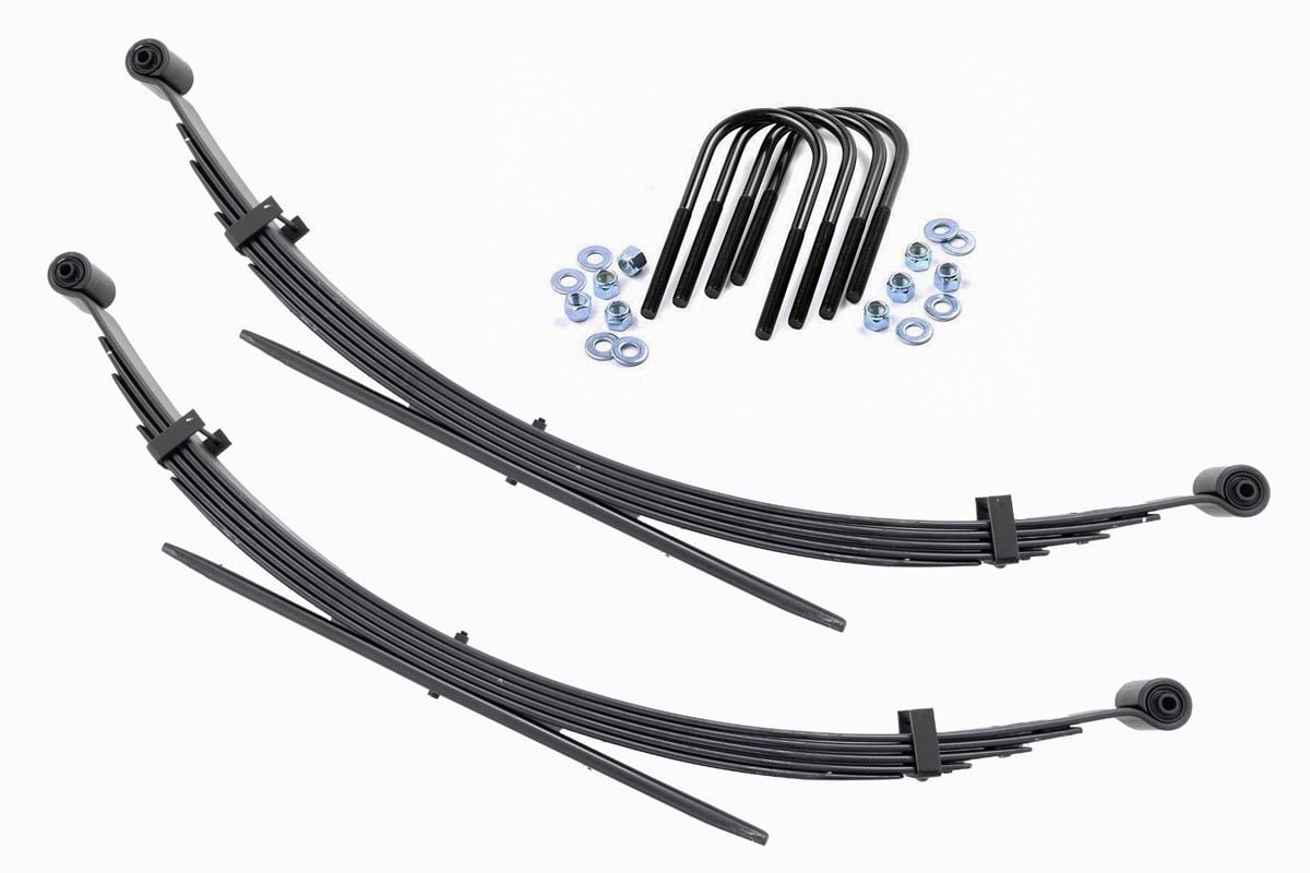 Rough Country Rear Leaf Springs 2" Lift Pair Chevy/GMC C20/K20 C25/K25 77-87 8036Kit