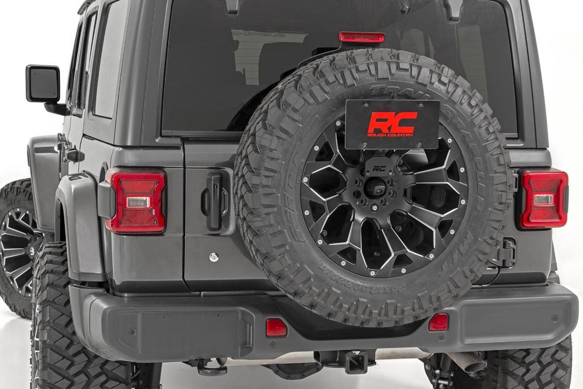 Rough Country Jeep License Plate Adapter 18-20 Wrangler JL 10534