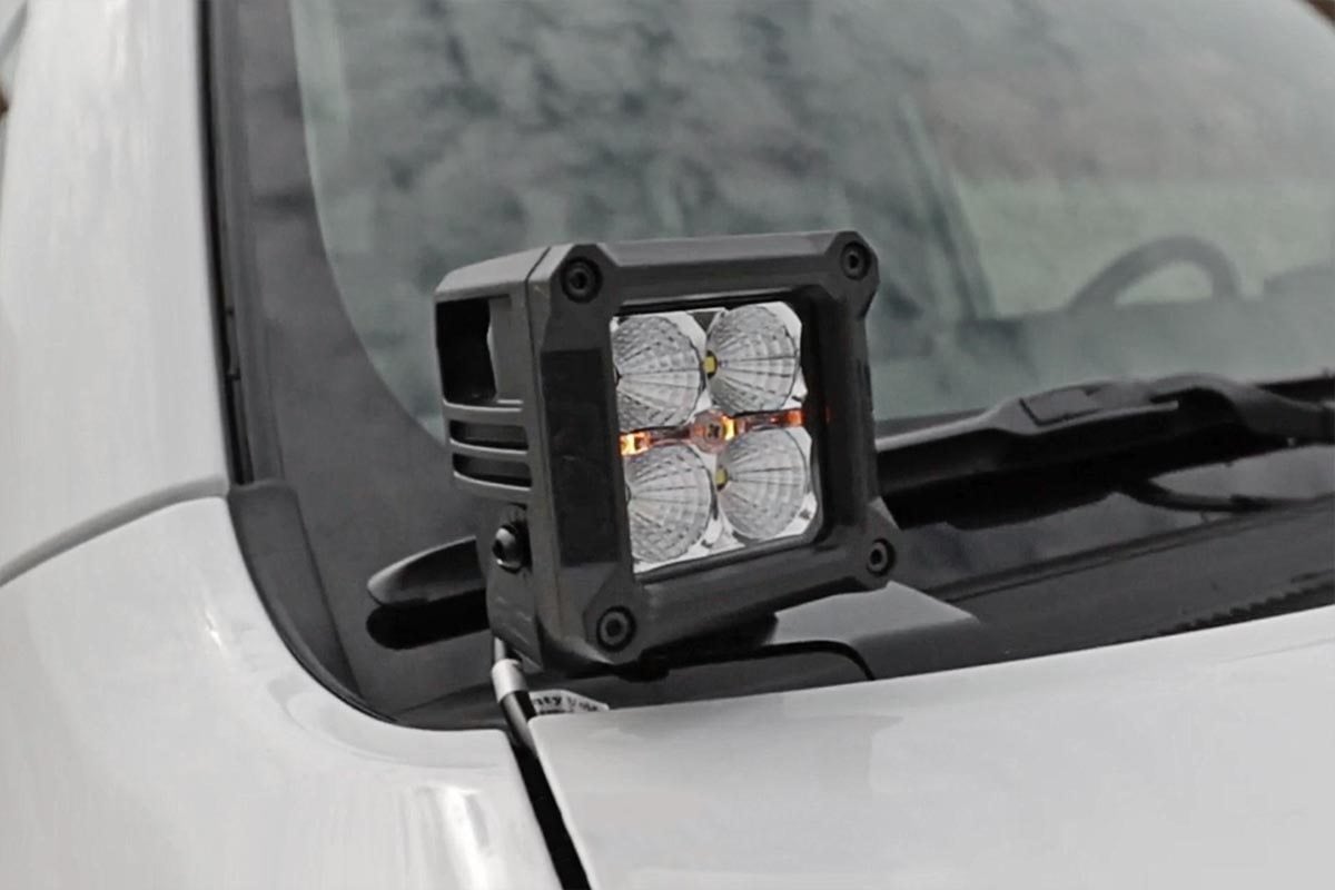 Rough Country LED Ditch Mount 2" Spectrum Spot Pair Toyota 4Runner 10-23 80796