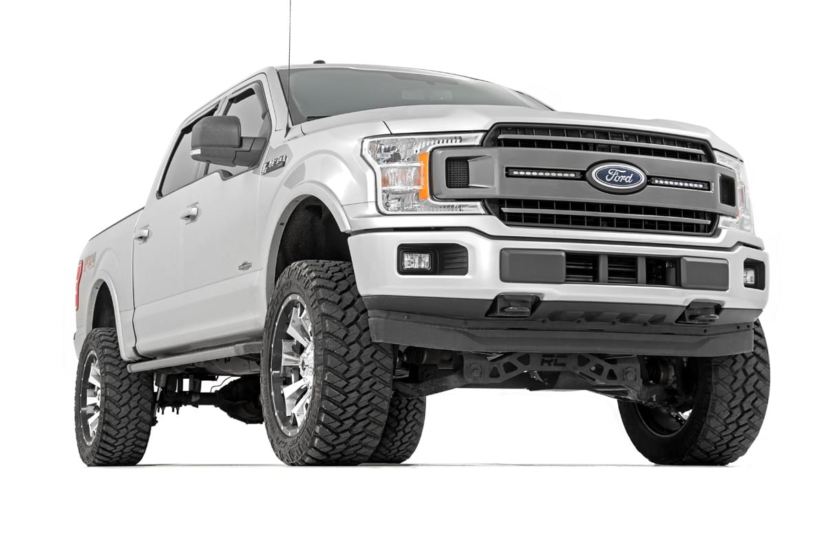 Rough Country Ford Dual 10in LED CM Ser Grille Kit 18-20 F-150 XLT-CM Ser 70809