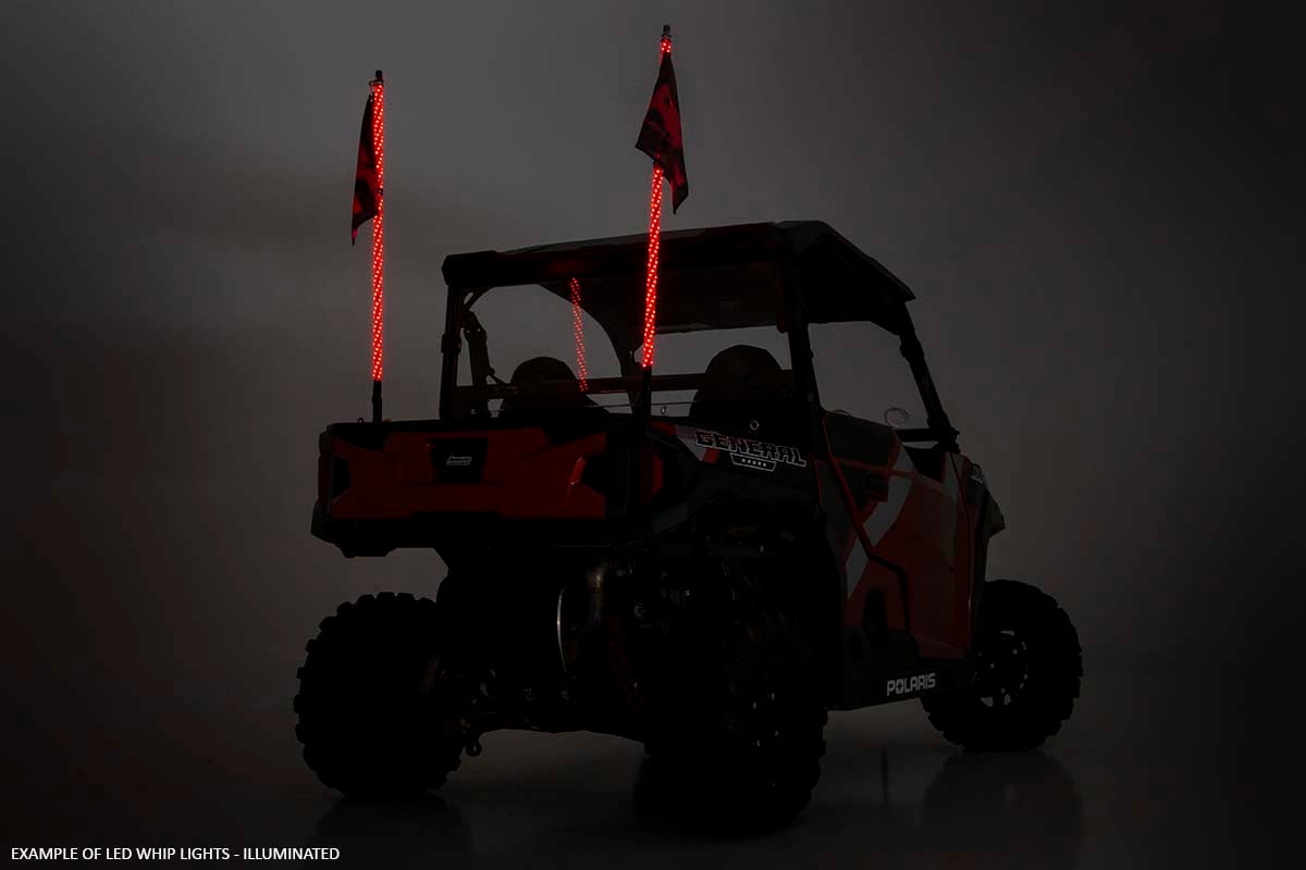 Rough Country Polaris LED Whip Light Roll Cage Mounts RZR 1000XP Turbo 93051