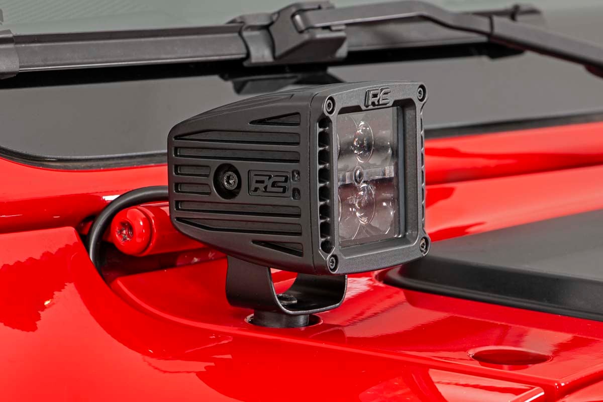2" LED Cube Easy-Mount Kit 18-23Wrangler JL/Gladiator-BLK 70061
