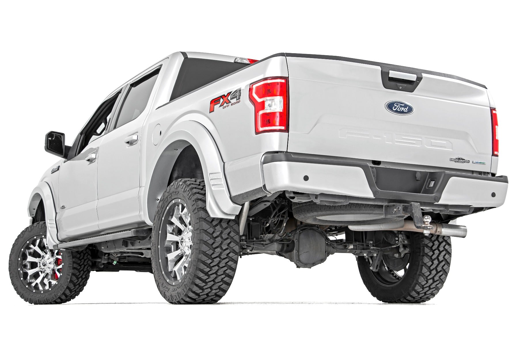 Rough Country SF1 Fender Flares UX Ingot Silver Metallic for Ford F-150 18-20 F-F318201-UX