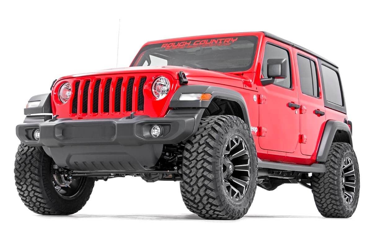 Rough Country 2.5" Lift Kit Coils M1R for Jeep Wrangler Unlimited 4WD 18-23 67744