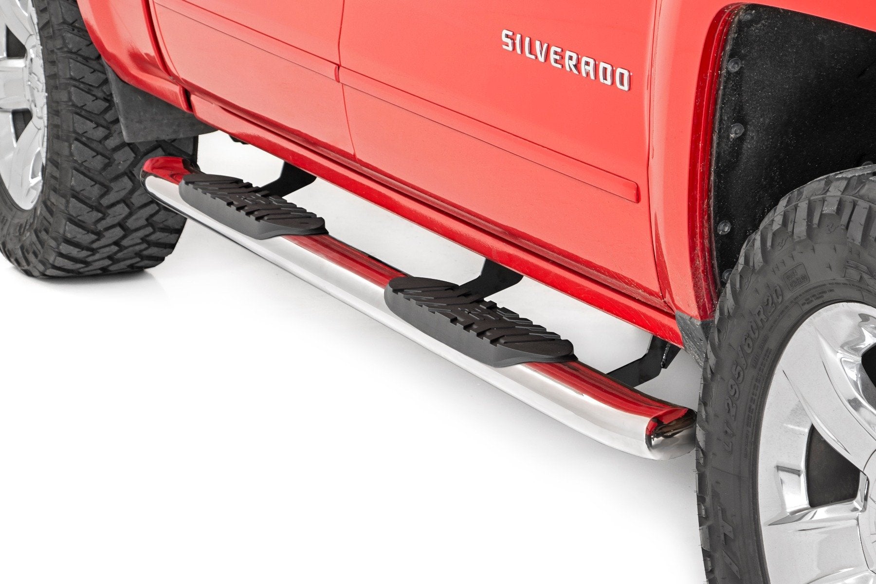 Rough Country GM SS Oval Nerf Bars 07-18 GM 1500 07-19 2500HD/3500 HD 19 21001S