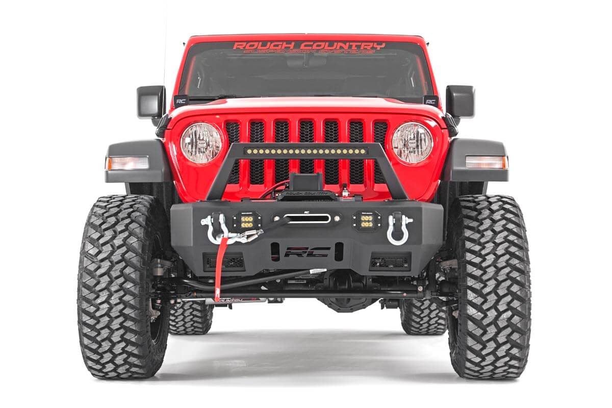 Rough Country 3.5" Lift Kit | Adj Lower | FR D/S | M1 | for Jeep Wrangler Unlimited 4WD (18-23)