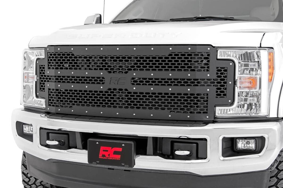 Rough Country Mesh Grille Ford F250/F350 Super Duty 2WD/4WD 2017-2019 - 70213