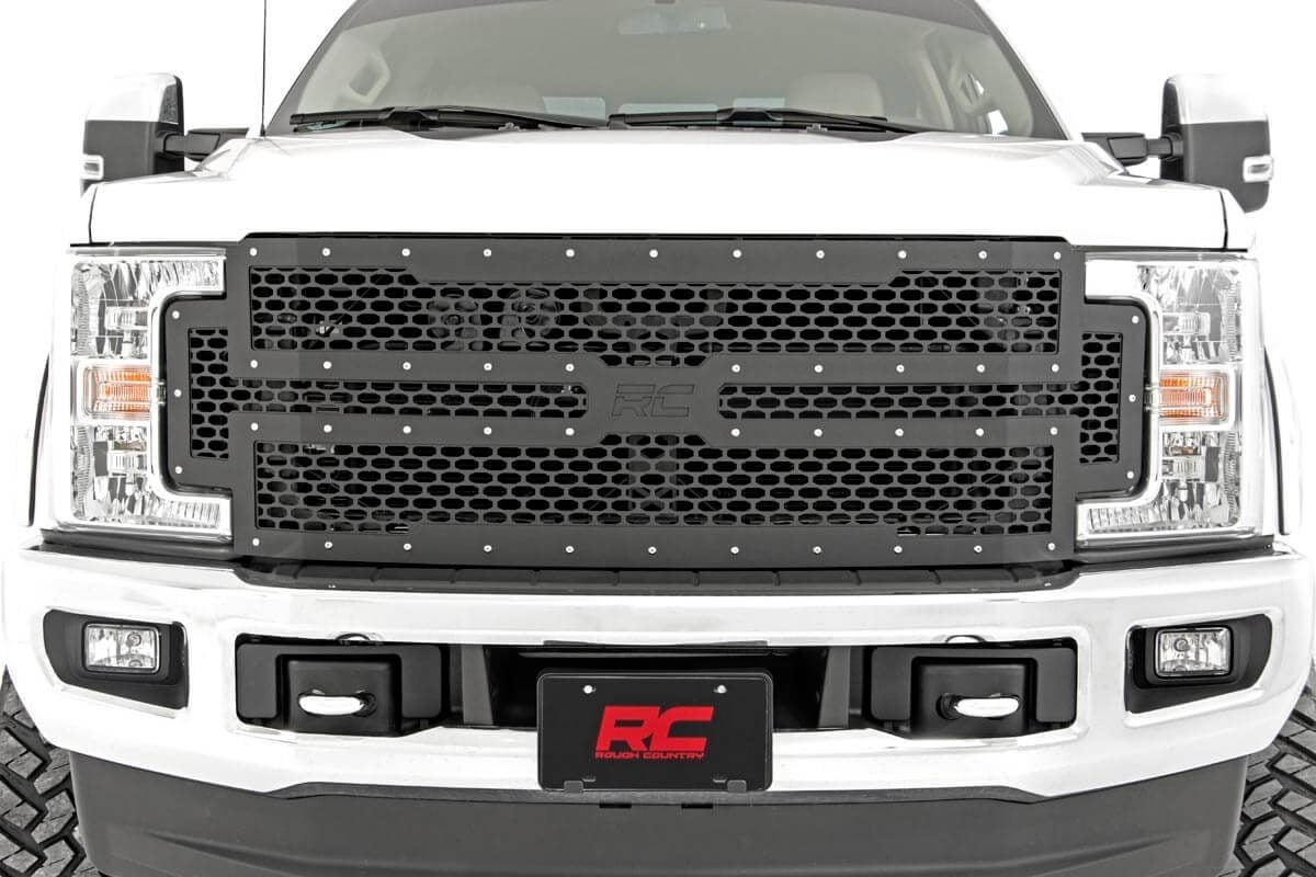 Rough Country Mesh Grille Ford F250/F350 Super Duty 2WD/4WD 2017-2019 - 70213