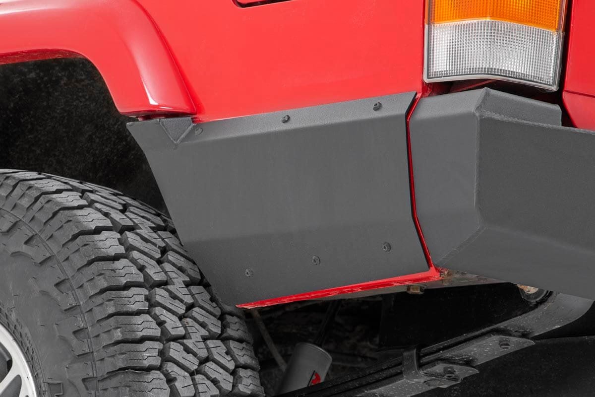 Rough Country Jeep R Lower Panel Armor Factory Flare 97-01 Cherokee XJ 10571