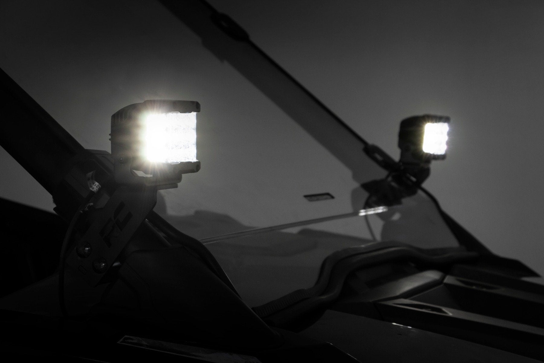 Rough Country Polaris RZR PRO XP LED Cube w/Black Series Wht DRL 2020-2021 93080