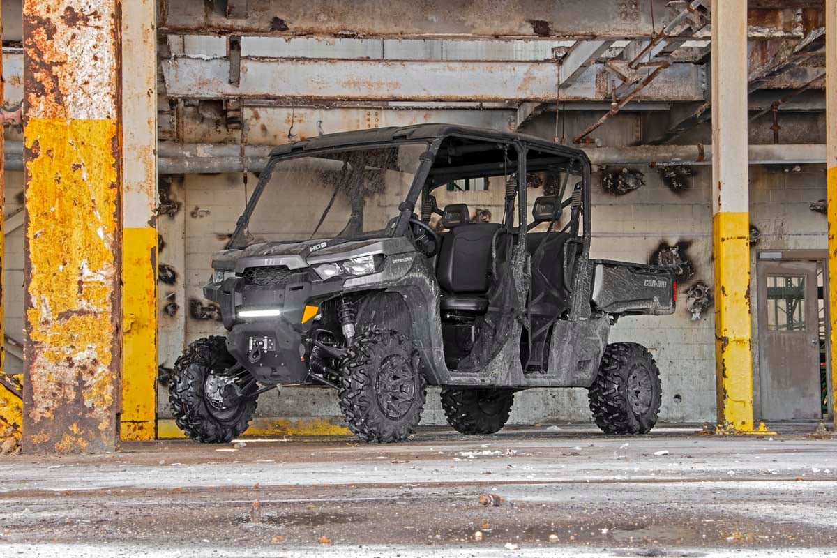 Rough Country 12" Recessed LED Kit BLK Ser w/White DRL Can-Am De 16-20 97004