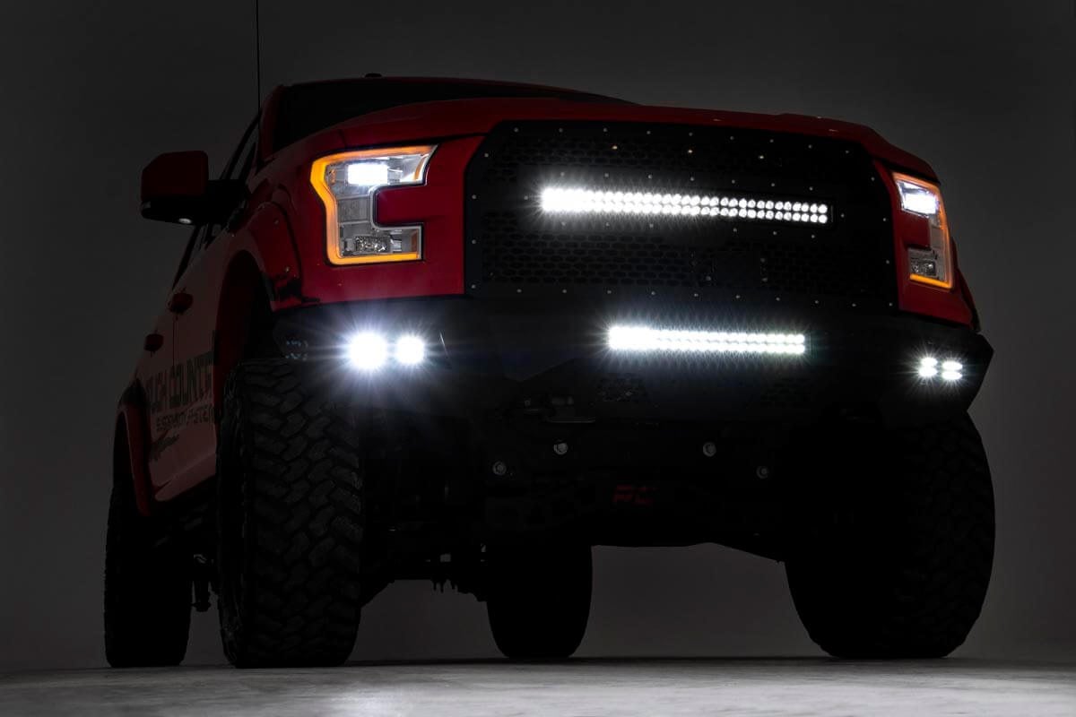 Rough Country Ford Heavy-Duty Front LED Bumper 15-17 F-150 10770
