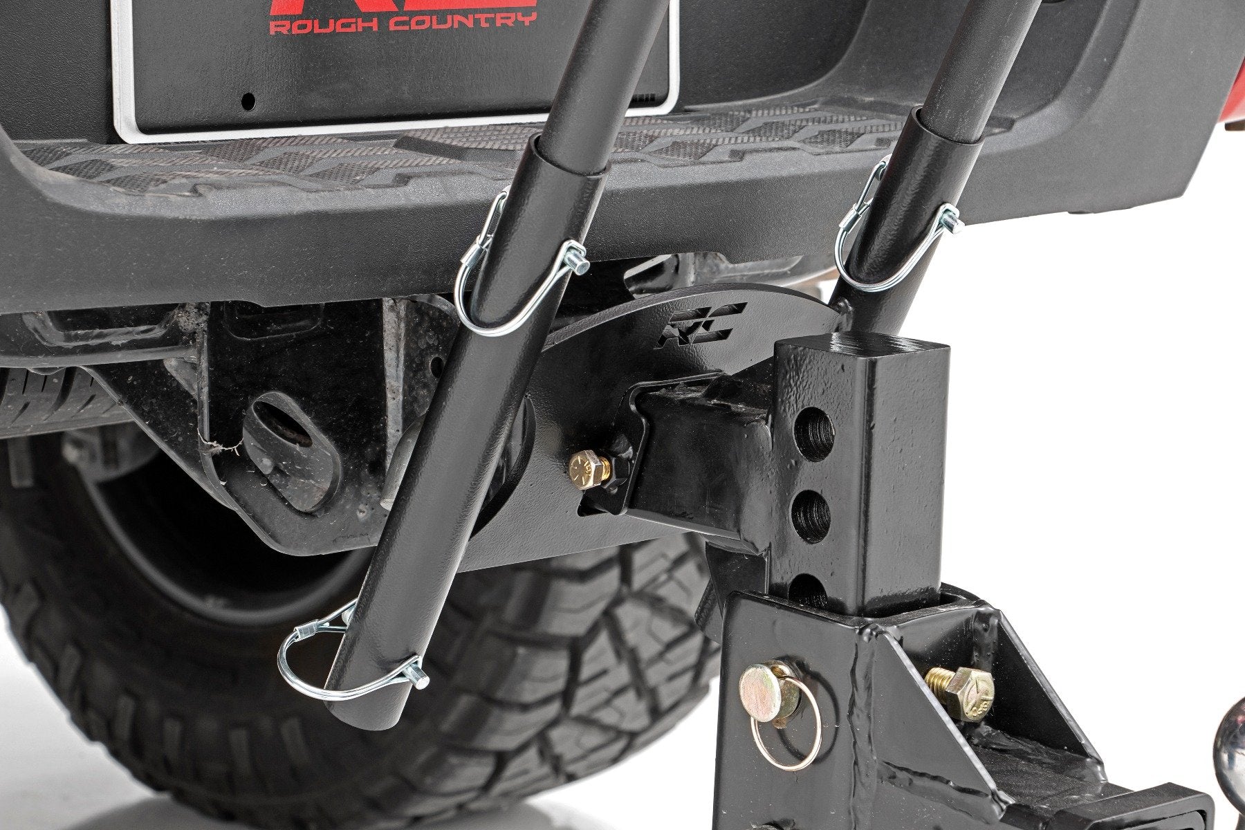 Rough Country American Patriot Universal Hitch Flag Pole Holder w/Flag Poles 117504