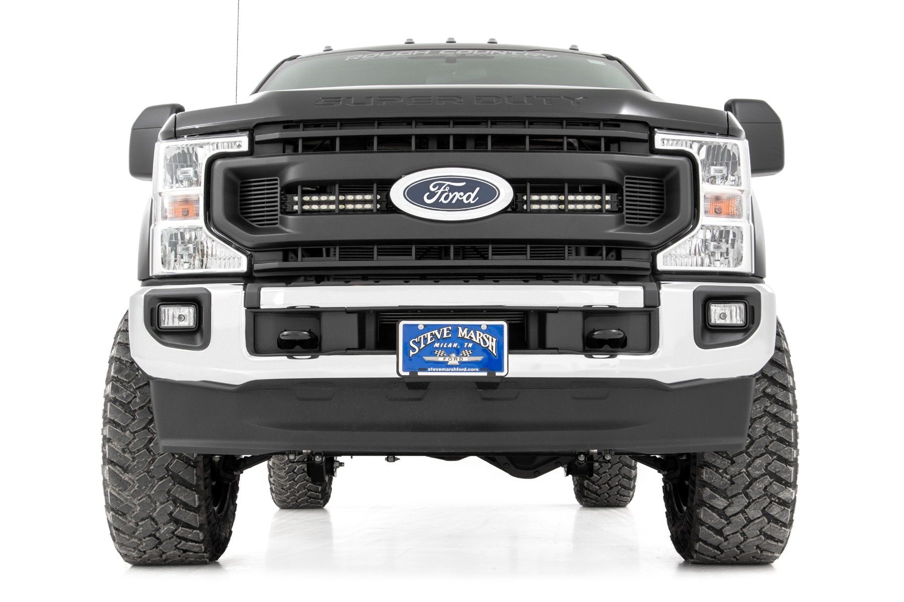 Rough Country LED Light Grille Mount 10" Black Ford Super Duty (20-21) 70898