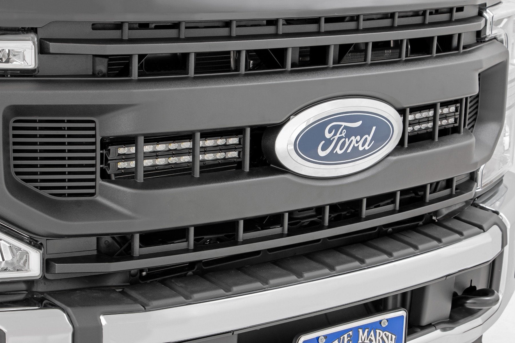 Rough Country LED Light Grille Mount 10" Black Ford Super Duty (20-21) 70898