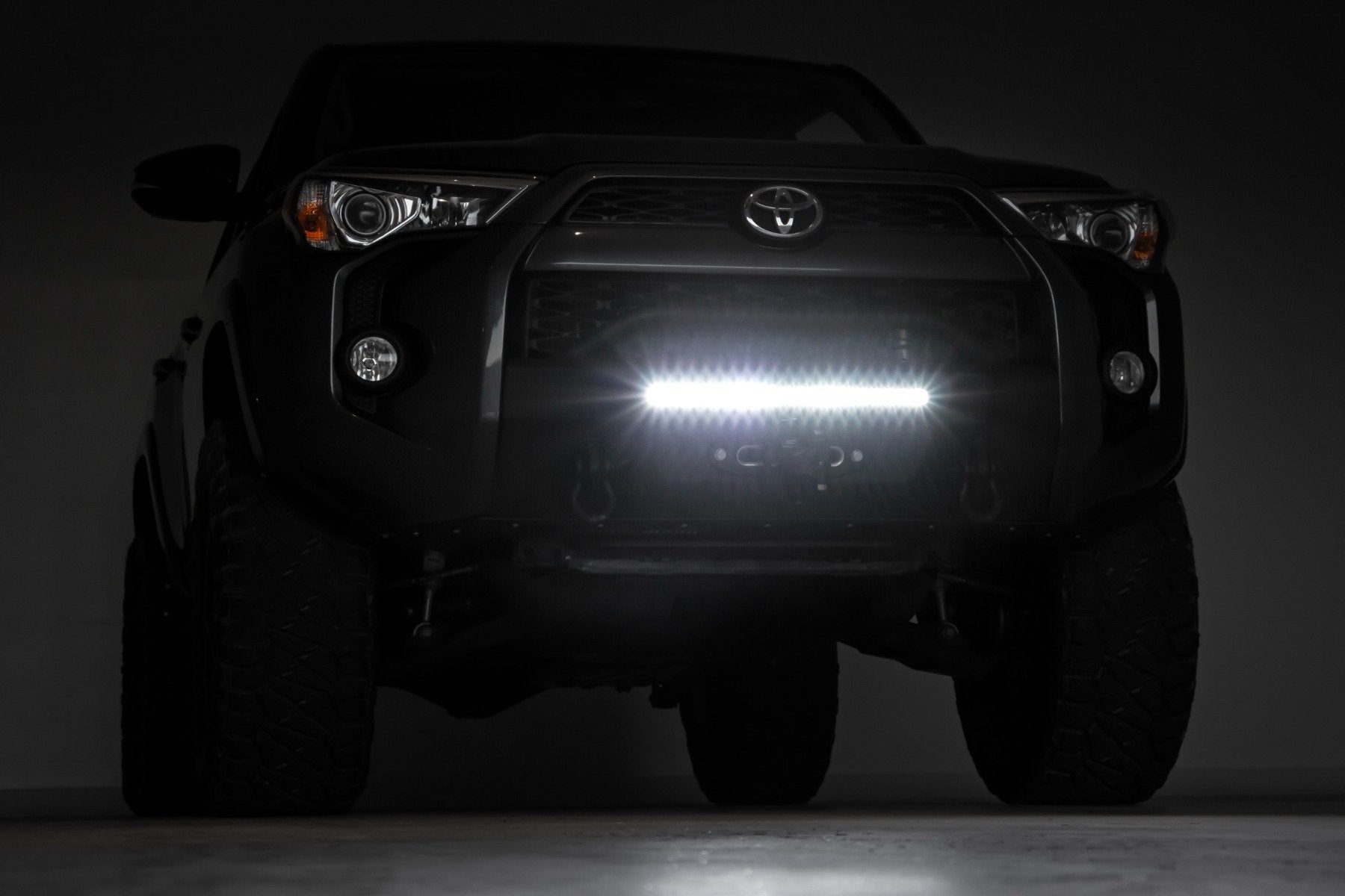 Rough Country Front Hybrid Bumper Kit w/ Black DRL LED For Toyota 14-21 4Runner 10745