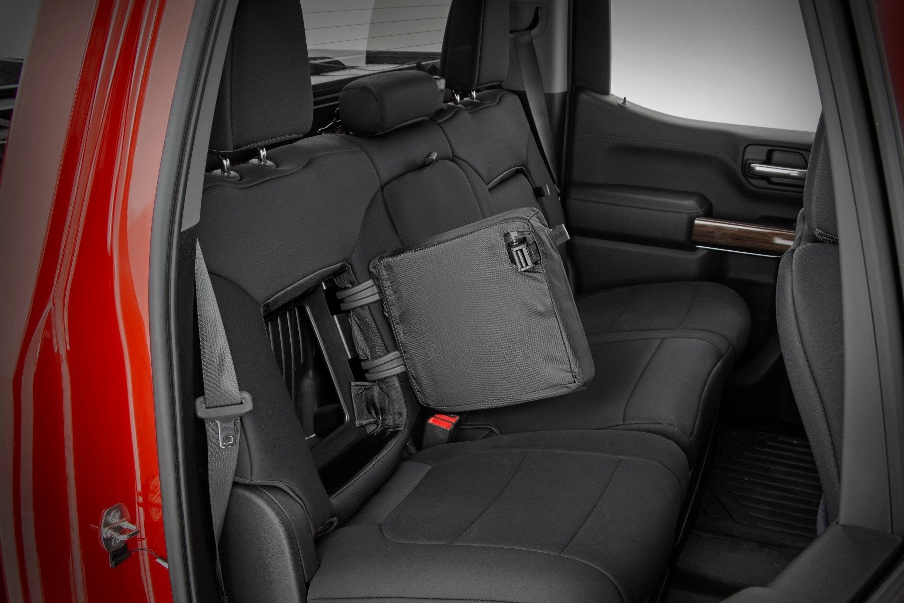 Rough Country GM Neoprene Seat Covers Front Rear w/ Storage Black 19-21 1500 91037