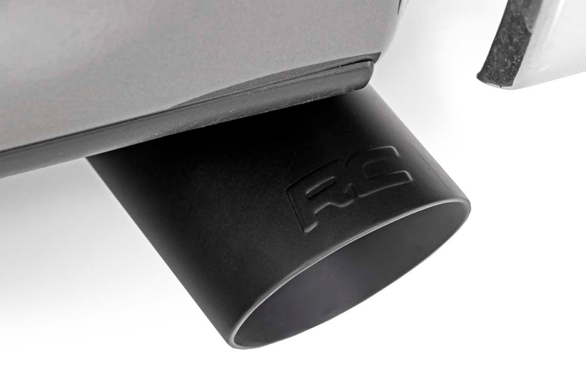 Rough Country Dual Cat-Back Exhaust System BLK Tips 09-14 F150 V8 96010