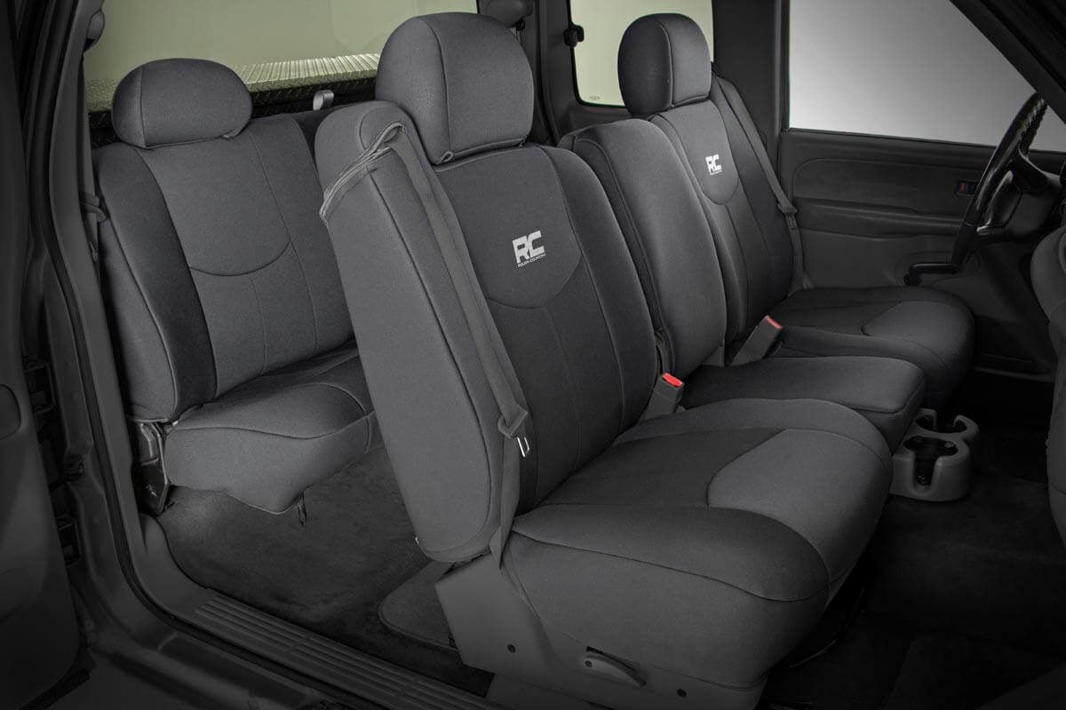 Rough Country GM Neoprene Rear Seat Cover Black 99-06 1500 91014