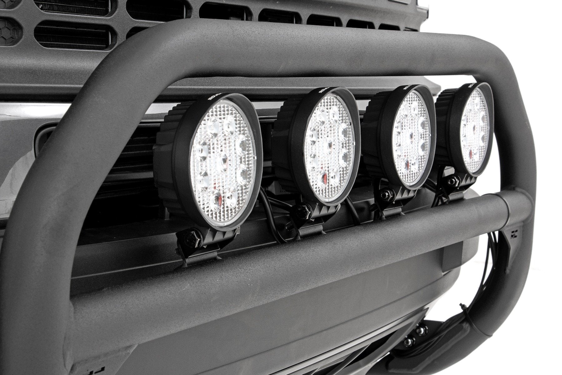 Rough Country Nudge Bar w/4 Round LEDs 2021 Ford Bronco Sport 51044