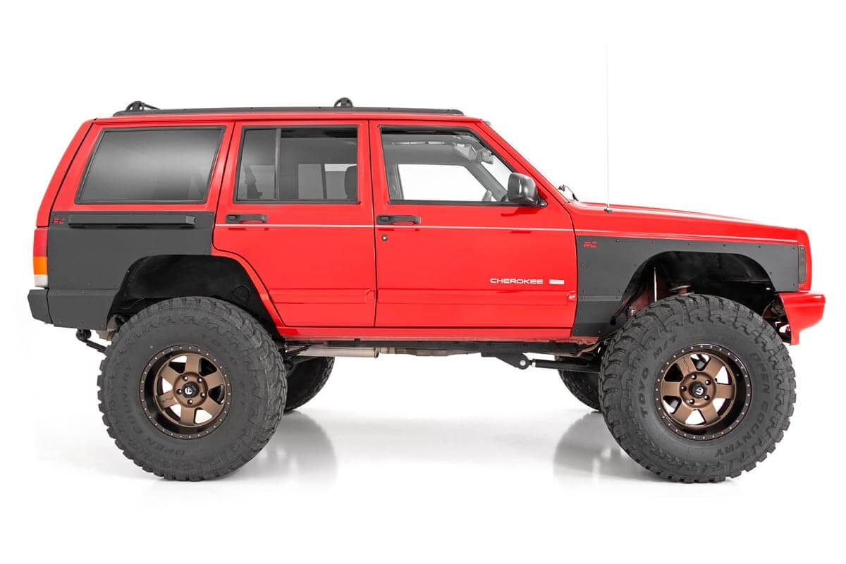 Rough Country Front Upper and Lower Quarter Panel Armor 84-96 Cherokee XJ 10577