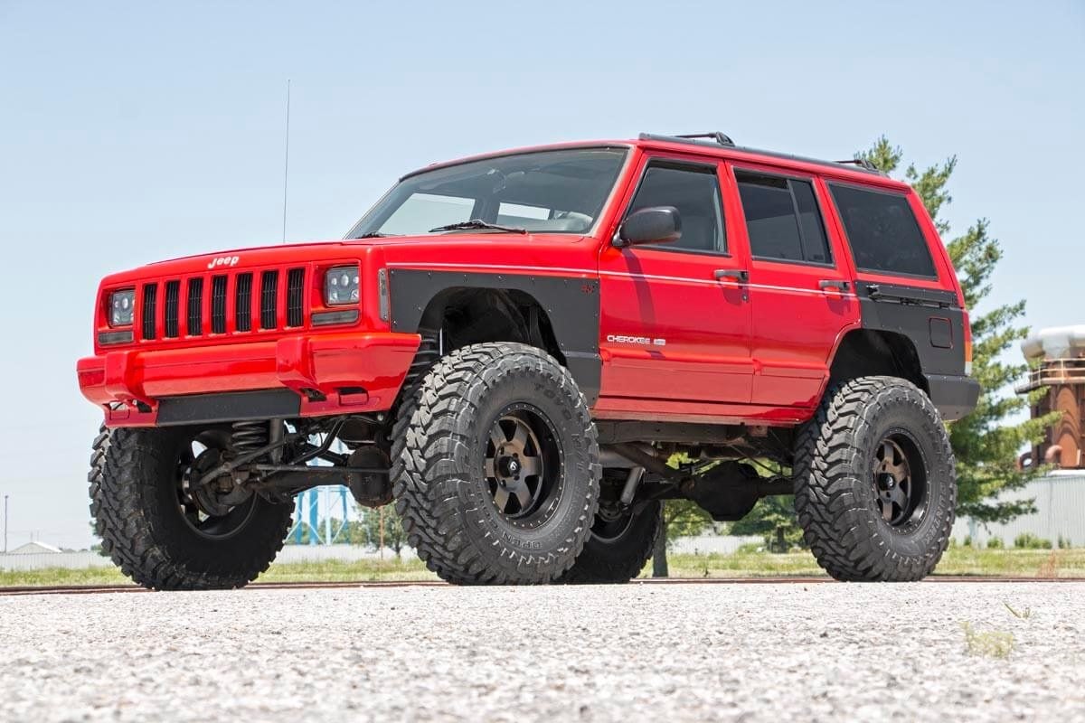Rough Country Front Upper and Lower Quarter Panel Armor 84-96 Cherokee XJ 10577