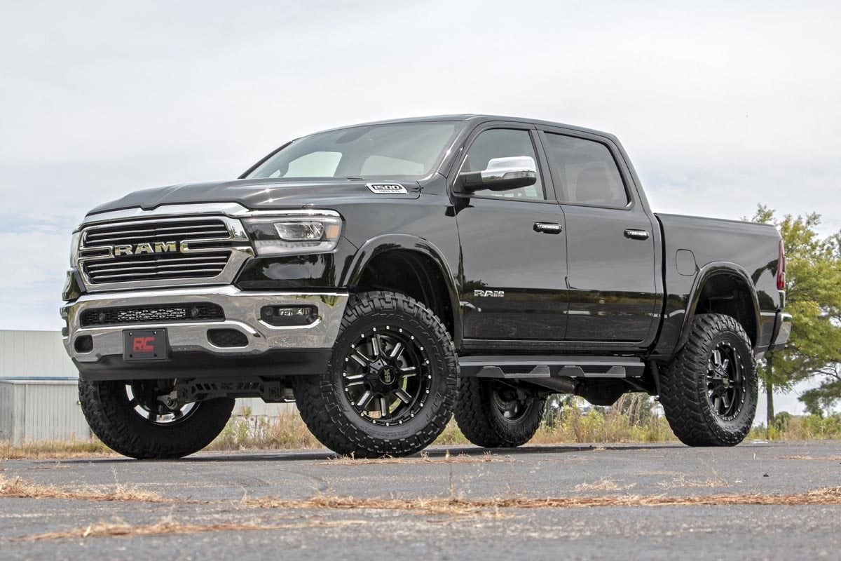 Rough Country 20" LED Bumper Kit BLK Ser w/Amber White DRL 19-20 RAM 1500 70779DRLA