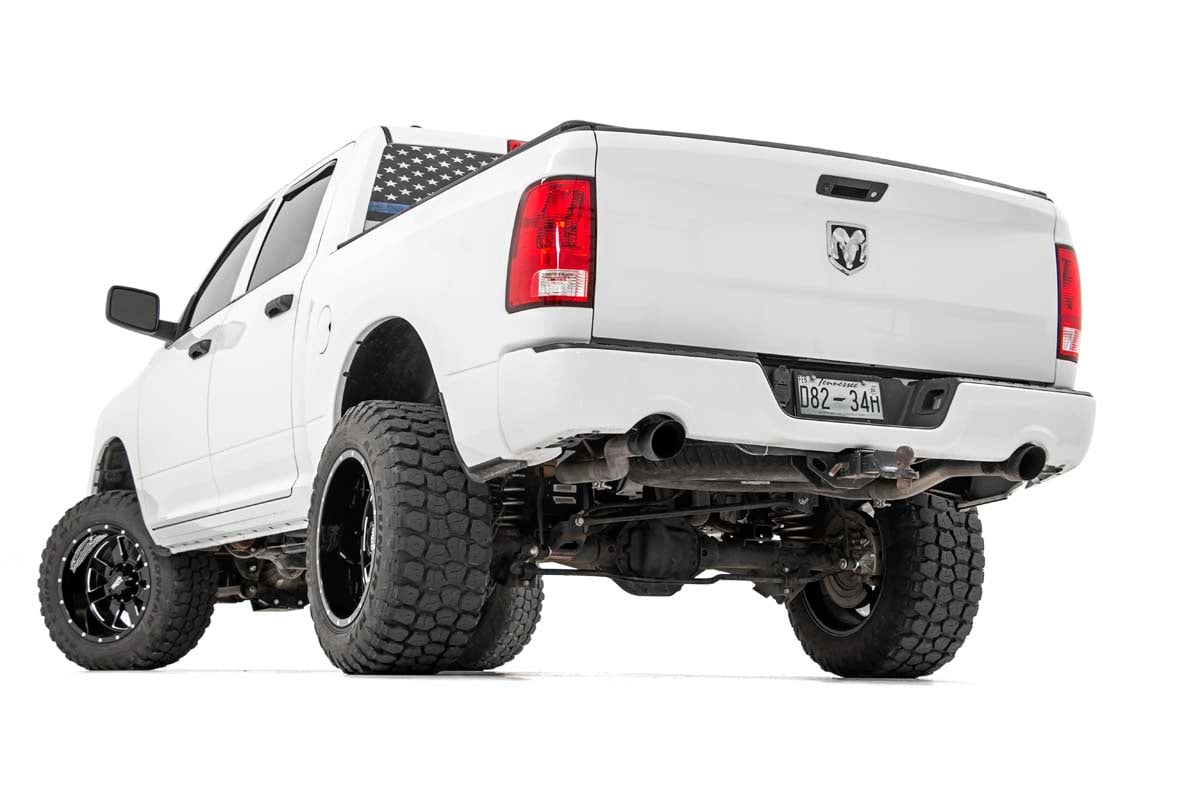 Dual Cat-Back Exhaust BLK Tips 09-18 Ram 1500 V8-4.7L, 5.7L 96009