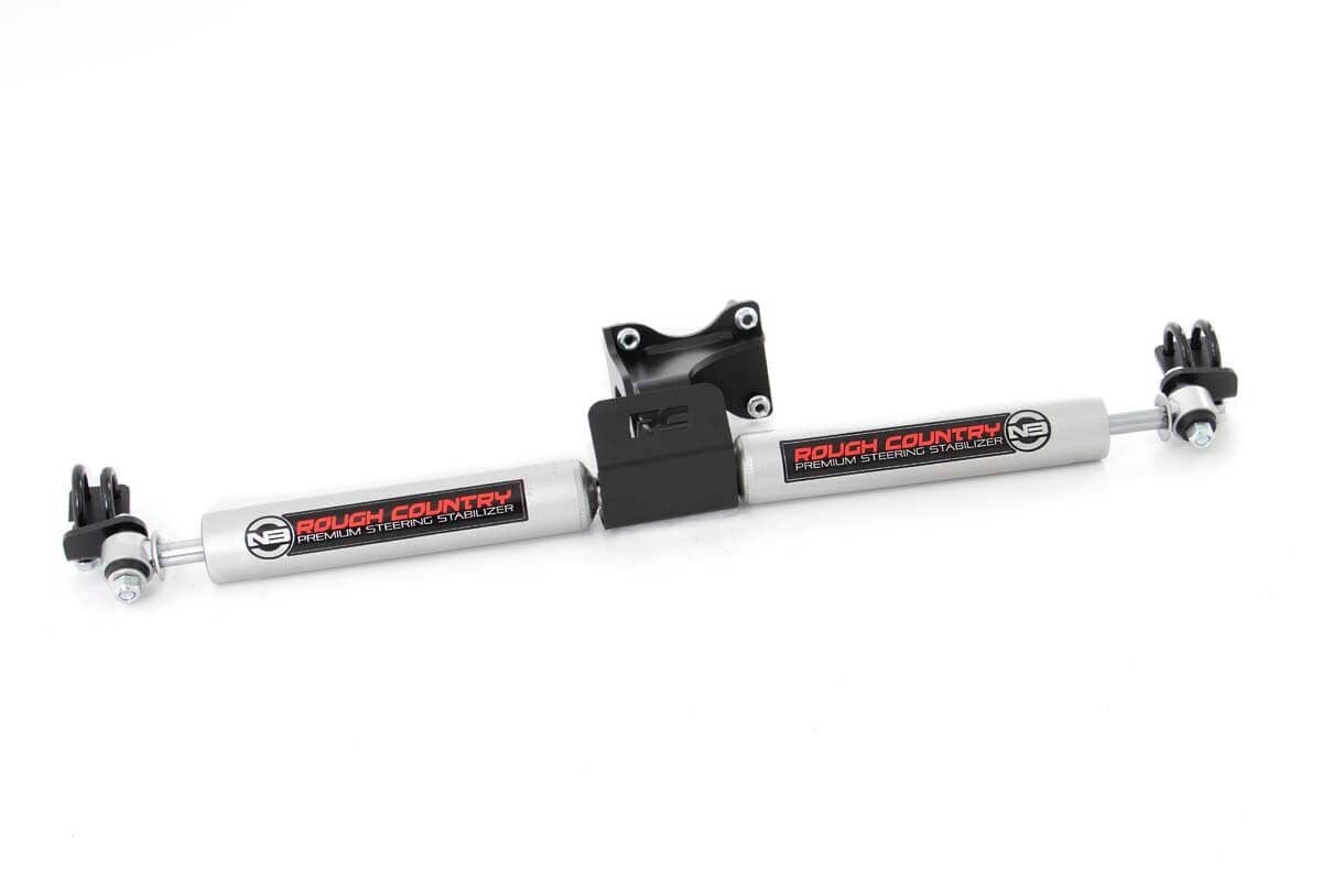 Rough Country Dual Steering Stabilizer for Jeep Wrangler JK JKU 2007-2018