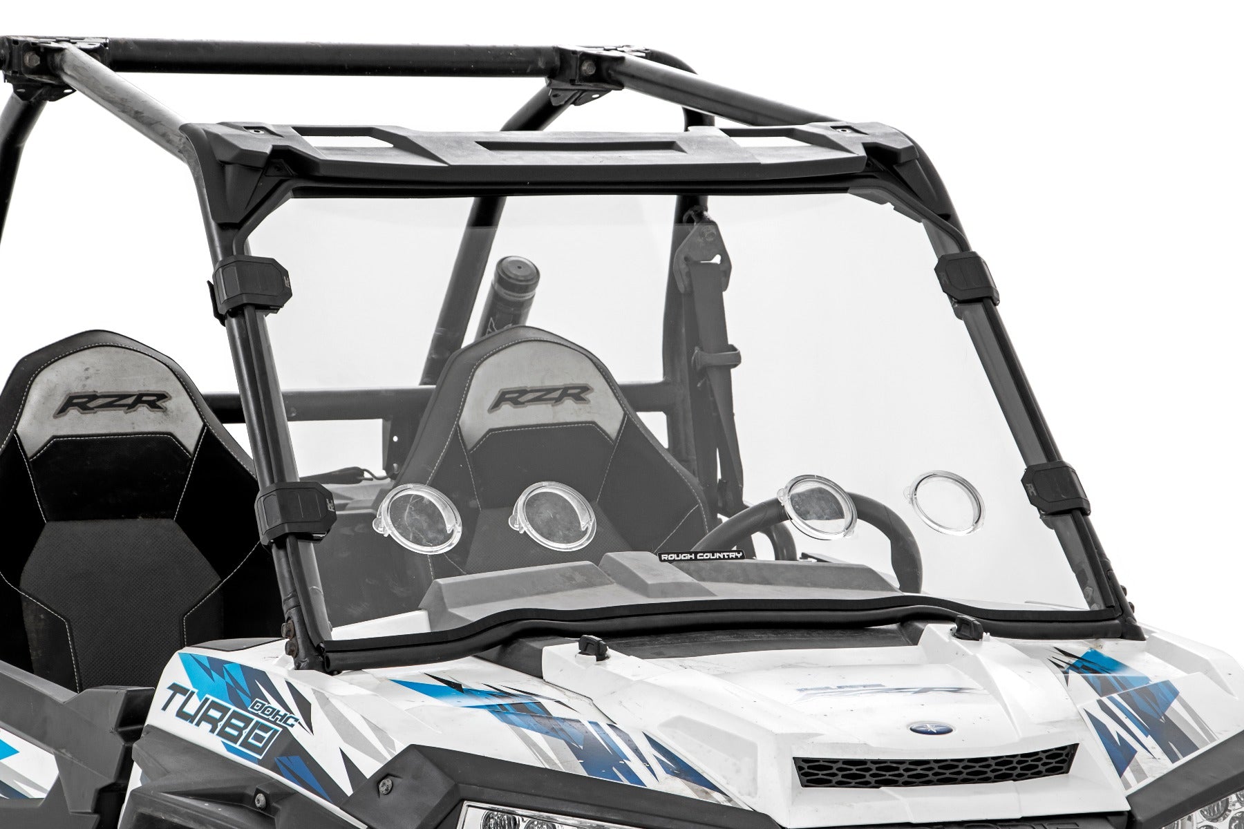 Rough Country Vented Full Windshield | Scratch Resistant | Polaris RZR 98282010