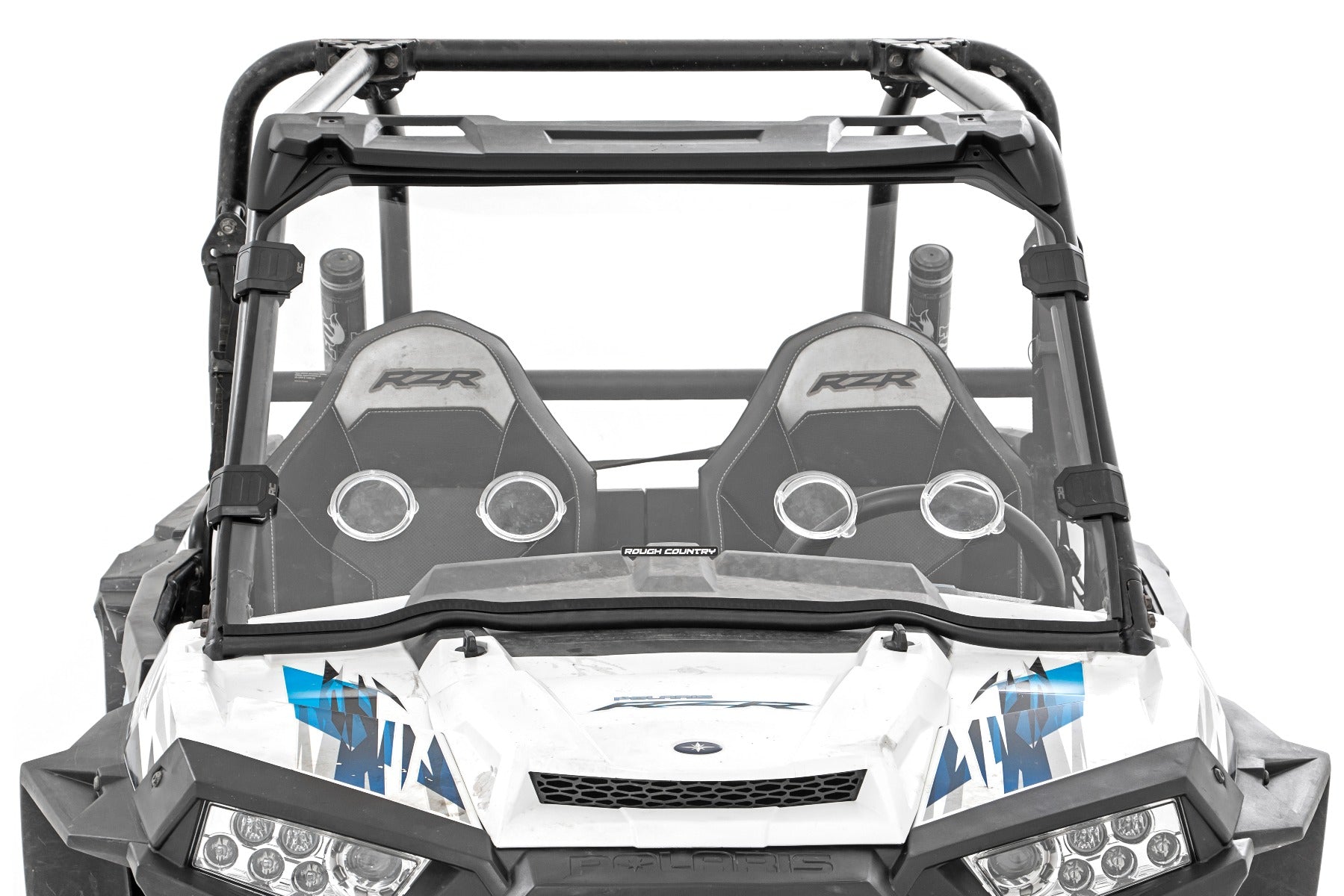 Rough Country Vented Full Windshield | Scratch Resistant | Polaris RZR 98282010